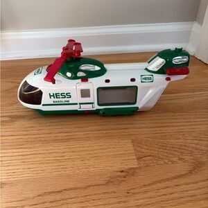 Hess 2001 Green and White Toy Helicopter